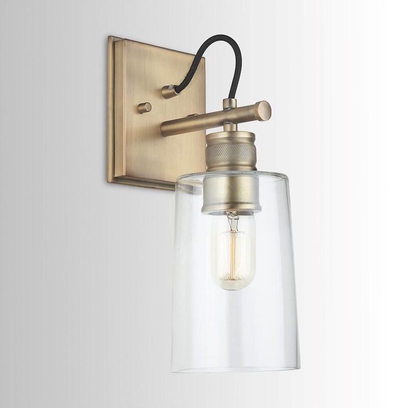 Austin Allen & Co. 1-Light 5" Sconce, Aged Brass