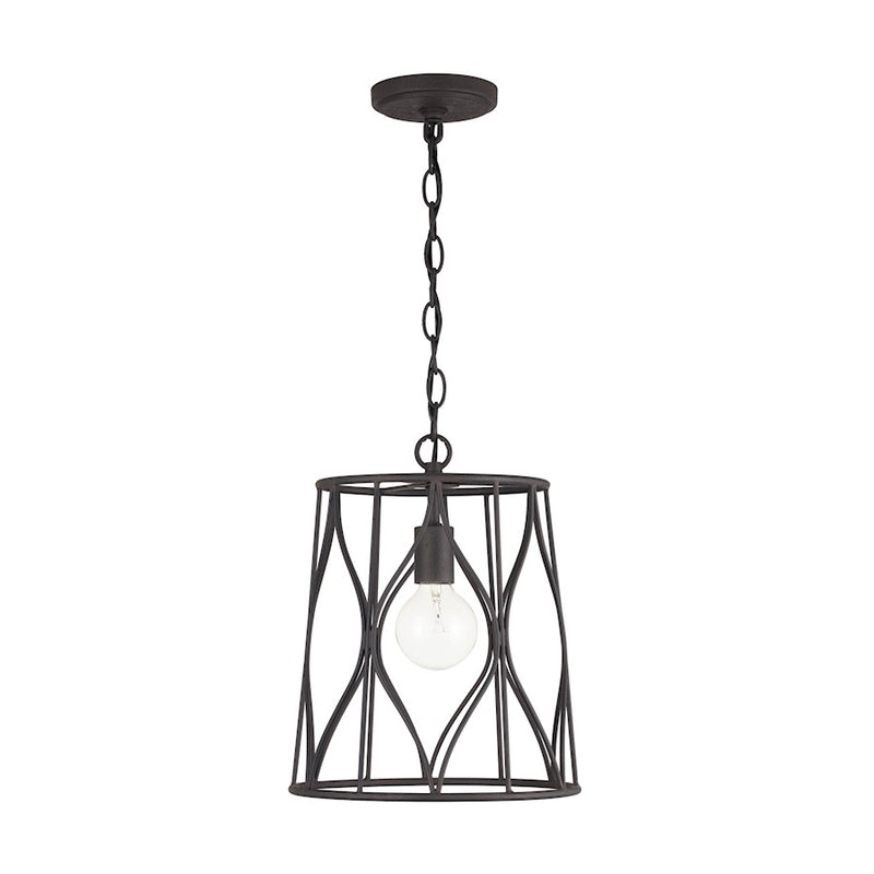 Austin Allen & Co. 1-Light Pendant, Rustic Iron