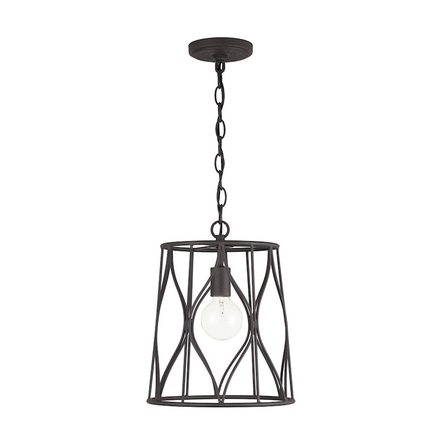 Austin Allen & Co. 1-Light Pendant, Rustic Iron