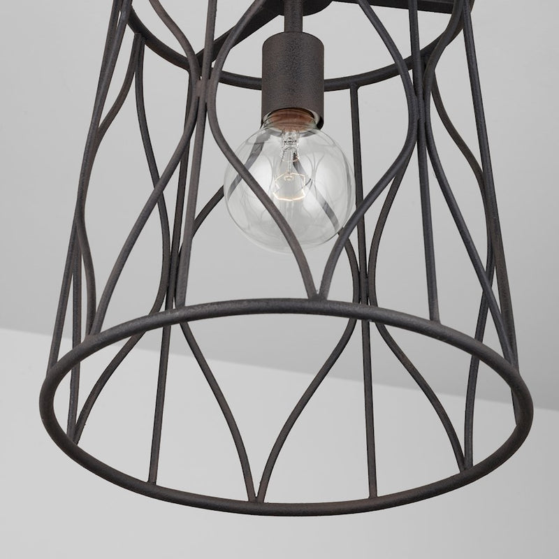 Austin Allen & Co. 1-Light Pendant, Rustic Iron