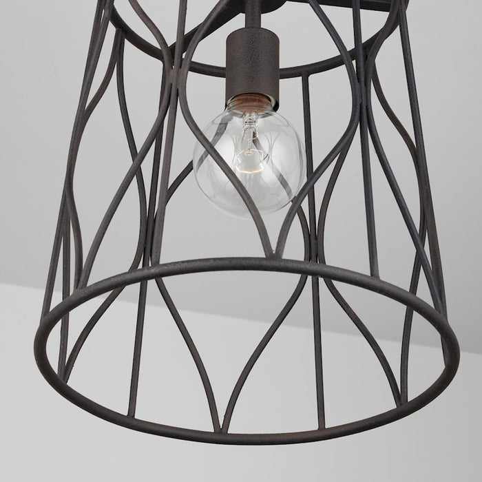 Austin Allen & Co. 1-Light Pendant, Rustic Iron