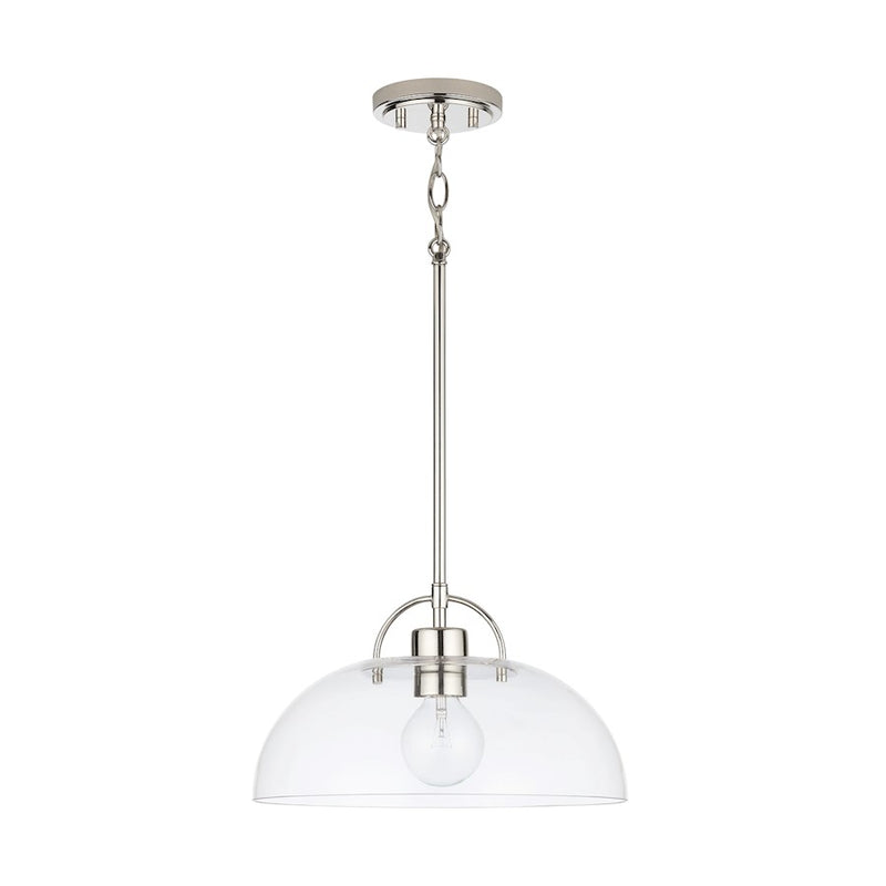 Austin Allen & Co. 1-Light 58" Pendant, Polished Nickel