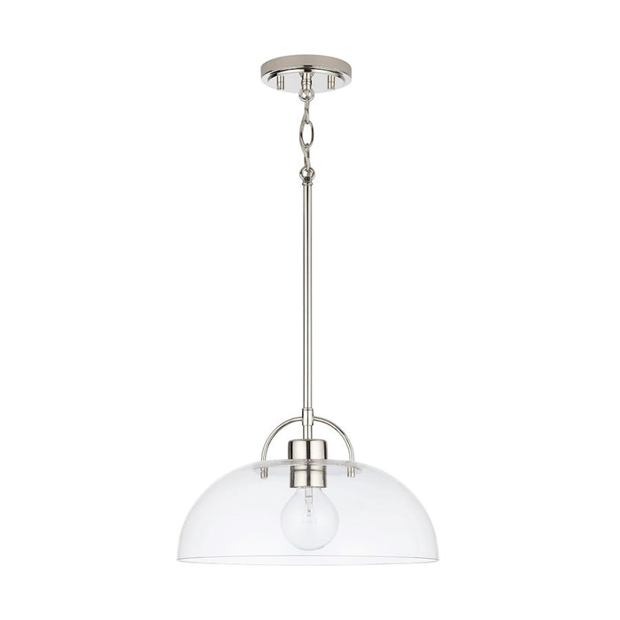 Austin Allen & Co. 1-Light 58" Pendant, Polished Nickel