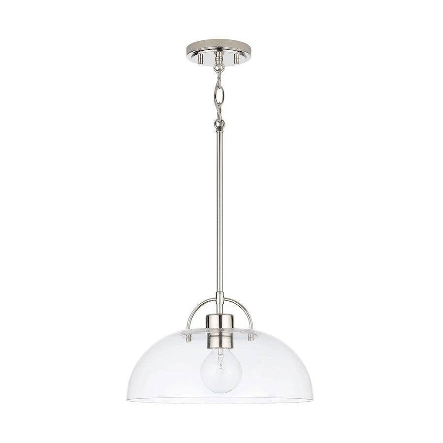 Austin Allen & Co. 1-Light 58" Pendant, Polished Nickel
