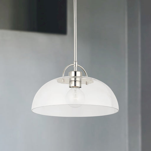 Austin Allen & Co. 1-Light 58" Pendant, Polished Nickel