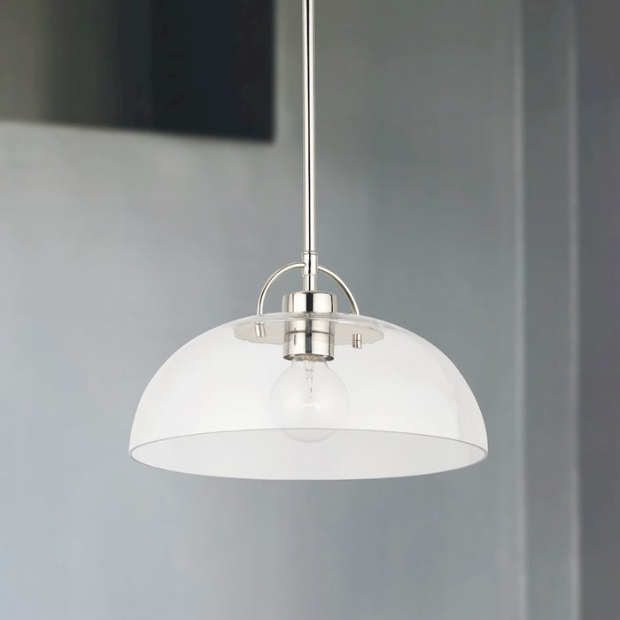 Austin Allen & Co. 1-Light 58" Pendant, Polished Nickel