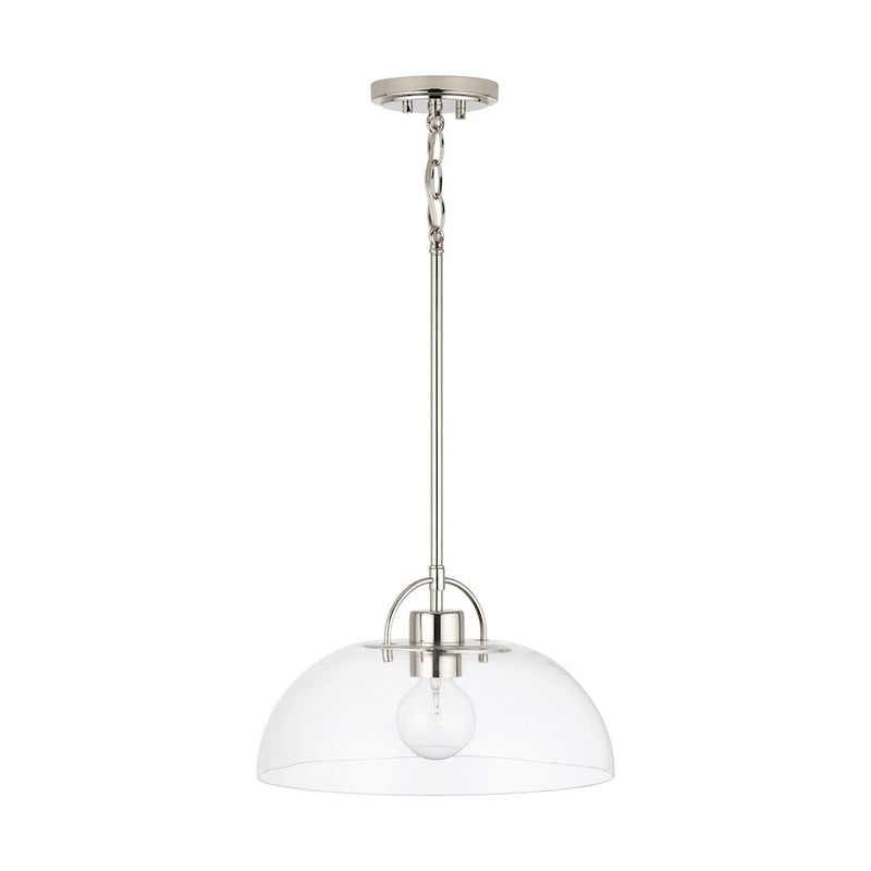 Austin Allen & Co. 1-Light 58" Pendant, Polished Nickel