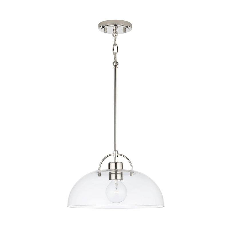 Austin Allen & Co. 1-Light 58" Pendant, Polished Nickel