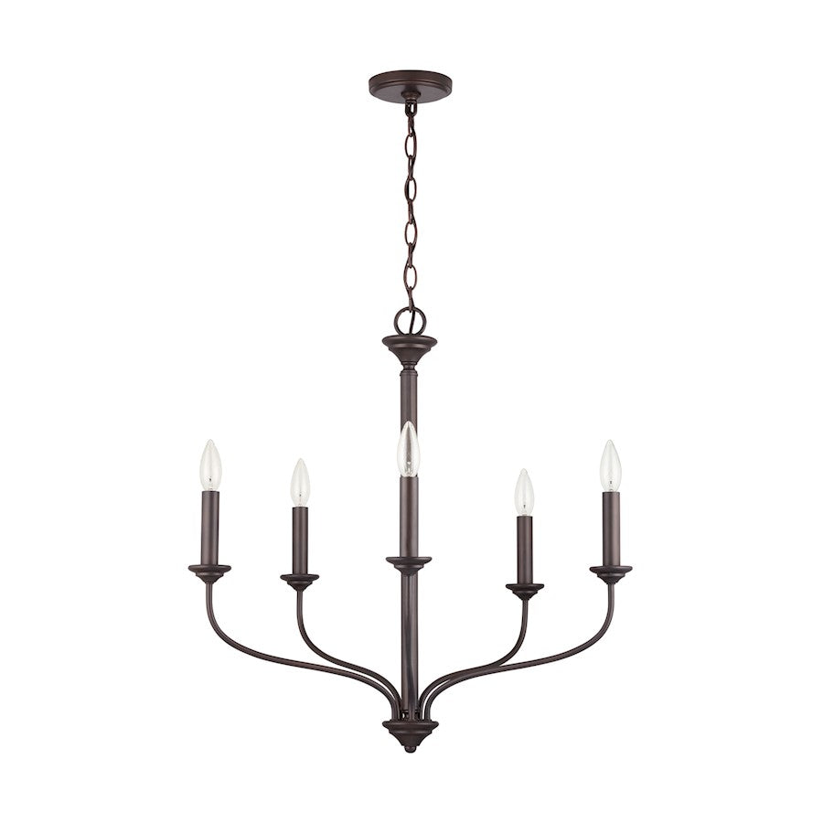 Austin Allen & Co. 5-Light Chandelier, Old Bronze