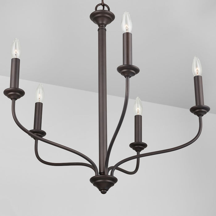 Austin Allen & Co. 5-Light Chandelier, Old Bronze