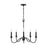 Austin Allen & Co. 5-Light Candelabra Chandelier, Matte Black