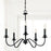 Austin Allen & Co. 5-Light Candelabra Chandelier, Matte Black