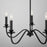 Austin Allen & Co. 5-Light Candelabra Chandelier, Matte Black