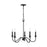Austin Allen & Co. 5-Light Candelabra Chandelier, Matte Black