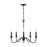 Austin Allen & Co. 5-Light Candelabra Chandelier, Matte Black