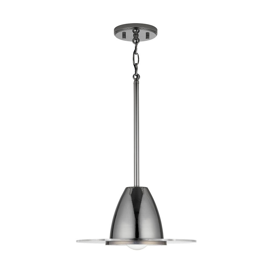 Austin Allen & Co. 1-Light Pendant, Black Chrome