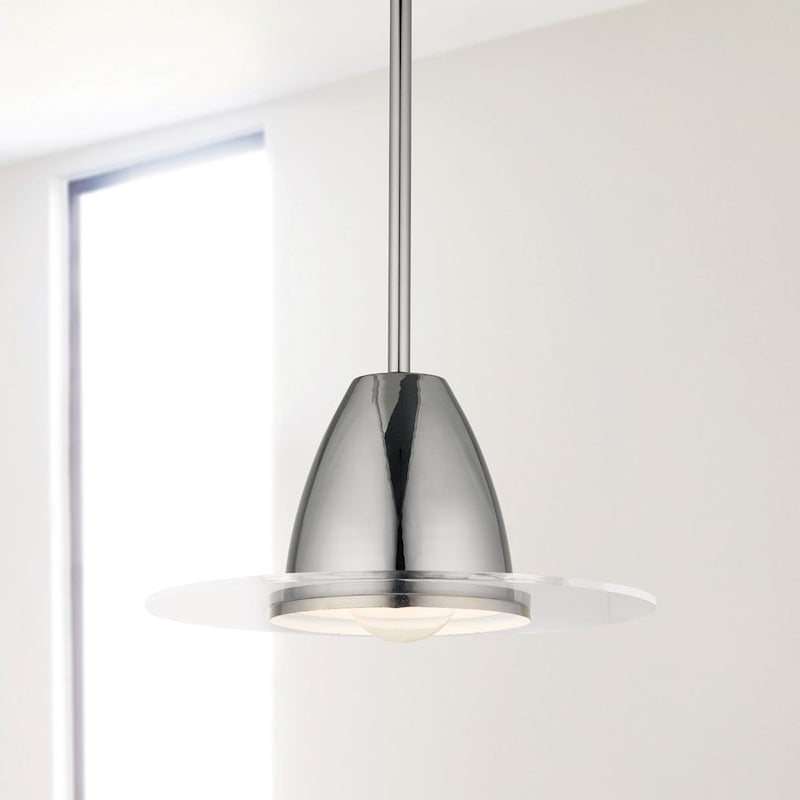 Austin Allen & Co. 1-Light Pendant, Black Chrome
