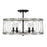 Austin Allen & Co. Madeline 4-Light Semi-Flush, Black Tie
