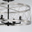 Austin Allen & Co. Madeline 4-Light Semi-Flush, Black Tie