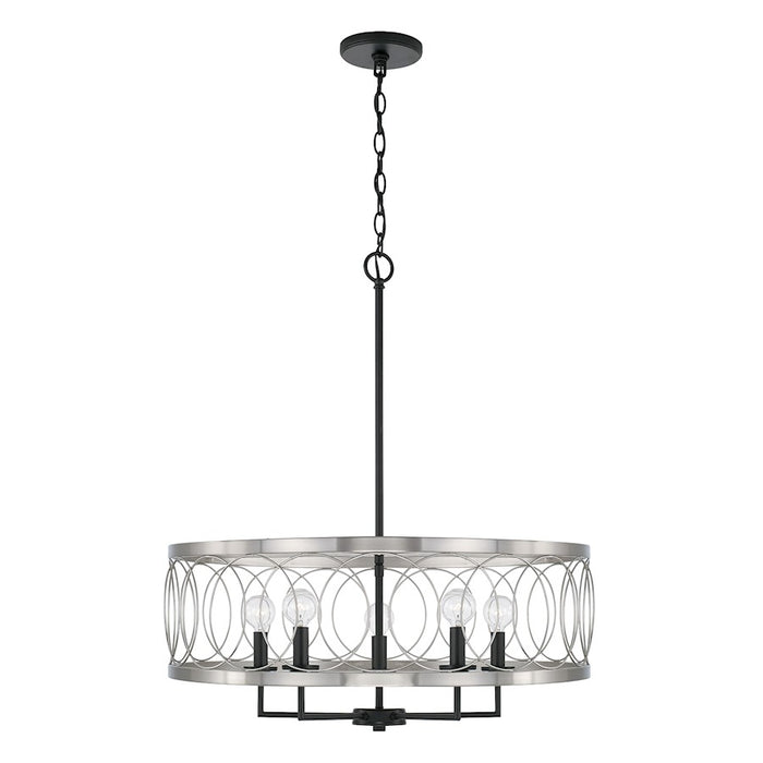 Austin Allen & Co. Madeline 4-Light Pendant, Black Tie