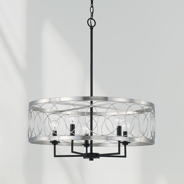 Austin Allen & Co. Madeline 4-Light Pendant, Black Tie