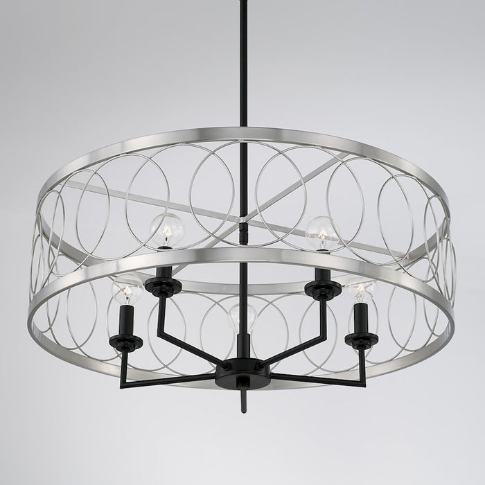 Austin Allen & Co. Madeline 4-Light Pendant, Black Tie