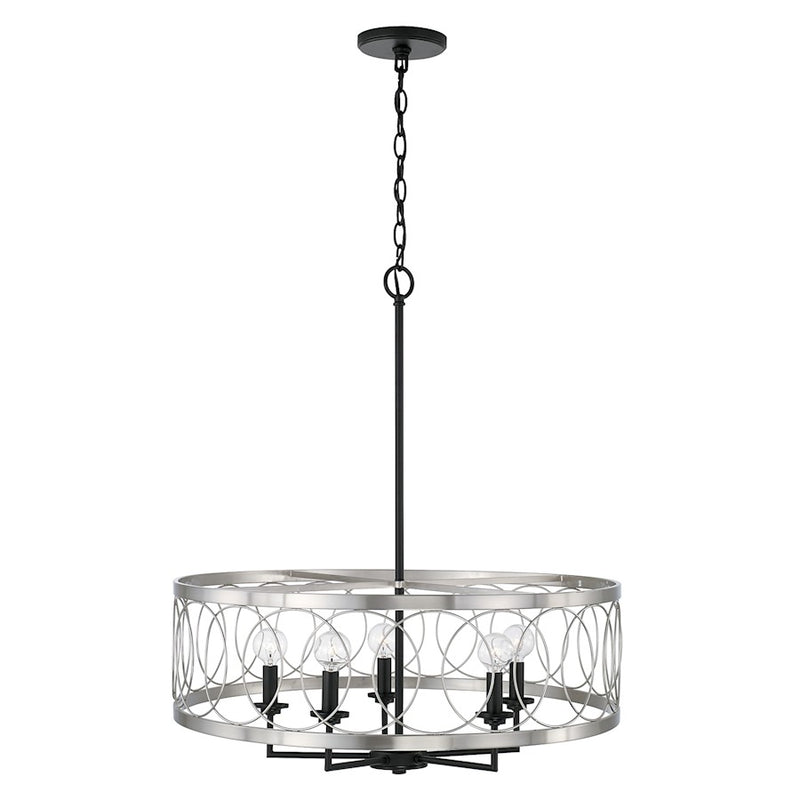 Austin Allen & Co. Madeline 4-Light Pendant, Black Tie