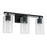 Austin Allen & Co. 3-Light 18" Vanity, Matte Black