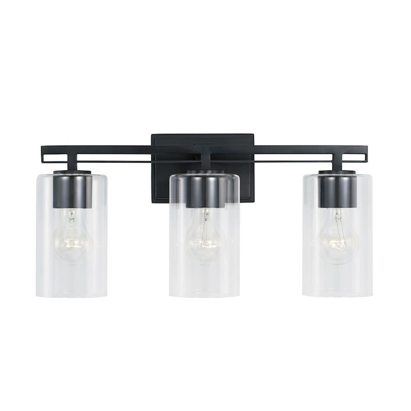 Austin Allen & Co. 3-Light 18" Vanity, Matte Black