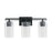 Austin Allen & Co. 3-Light 18" Vanity, Matte Black