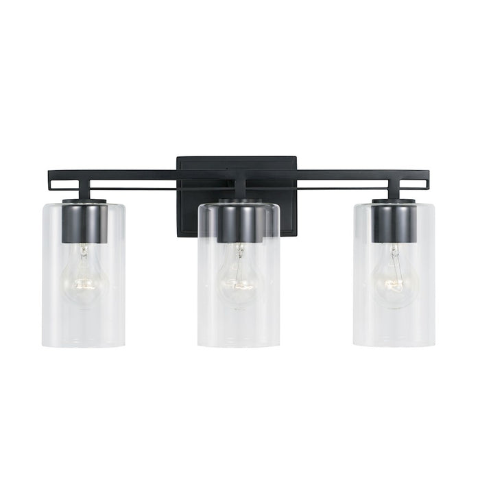 Austin Allen & Co. 3-Light 18" Vanity, Matte Black