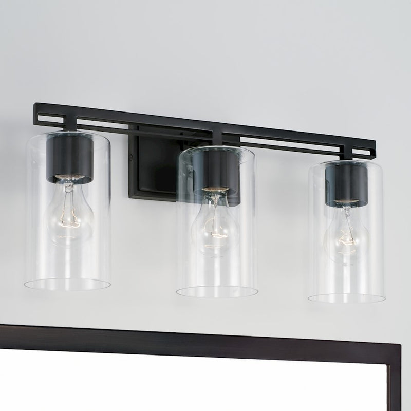 Austin Allen & Co. 3-Light 18" Vanity, Matte Black