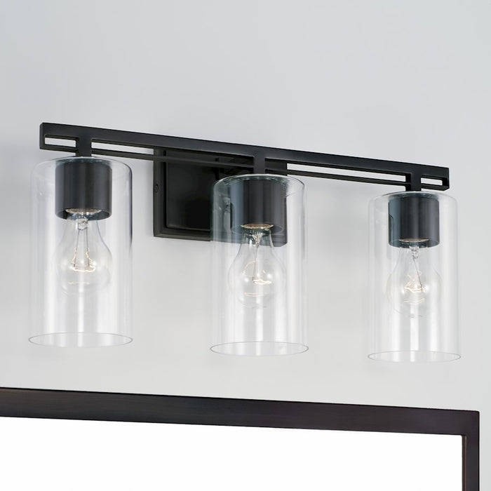 Austin Allen & Co. 3-Light 18" Vanity, Matte Black