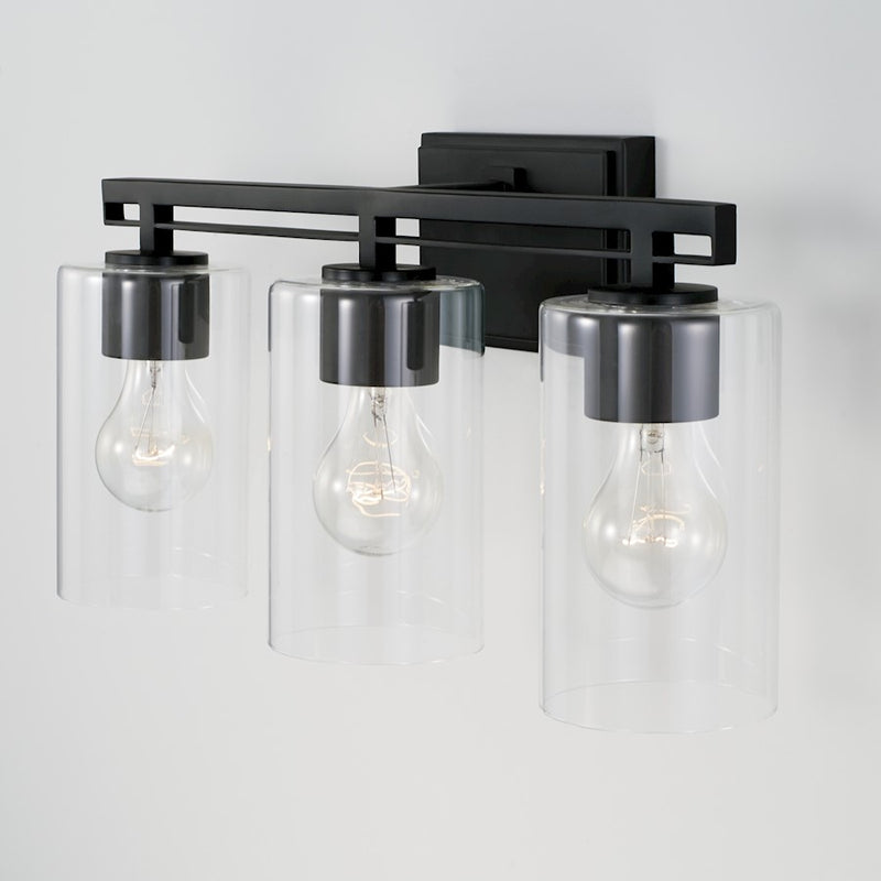 Austin Allen & Co. 3-Light 18" Vanity, Matte Black