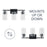 Austin Allen & Co. 3-Light 18" Vanity, Matte Black