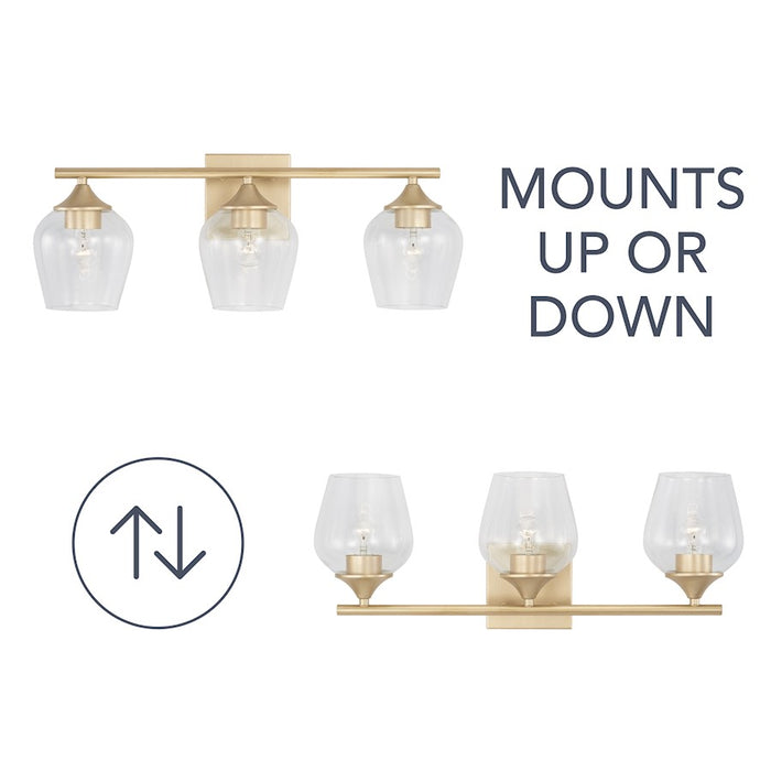 Austin Allen & Co. 3-Light 8" Vanity