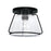 Austin Allen & Co. 1-Light Flush Mount, Matte Black