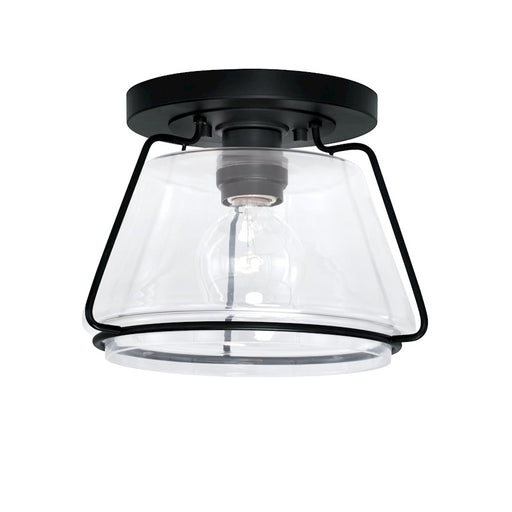 Austin Allen & Co. 1-Light Flush Mount, Matte Black