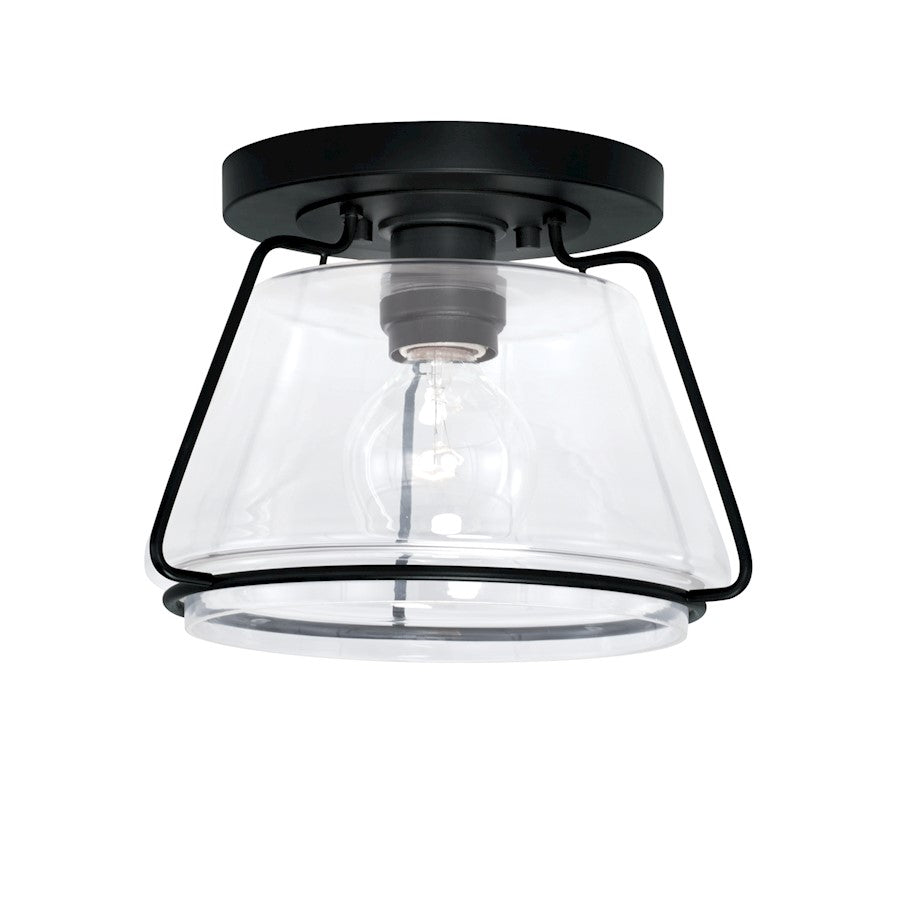 Austin Allen & Co. 1-Light Flush Mount, Matte Black