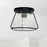 Austin Allen & Co. 1-Light Flush Mount, Matte Black