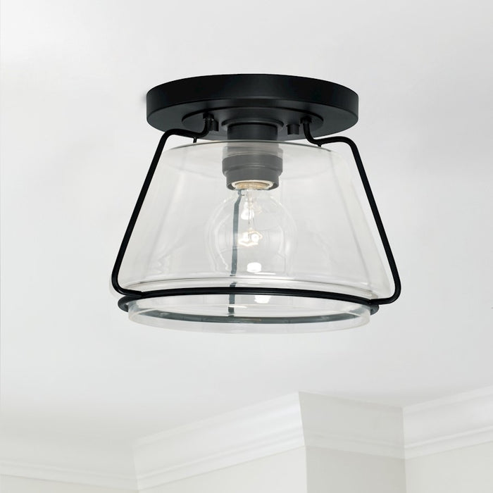 Austin Allen & Co. 1-Light Flush Mount, Matte Black