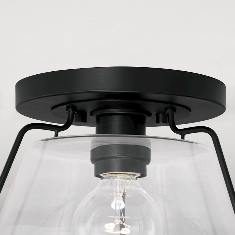 Austin Allen & Co. 1-Light Flush Mount, Matte Black