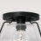 Austin Allen & Co. 1-Light Flush Mount, Matte Black