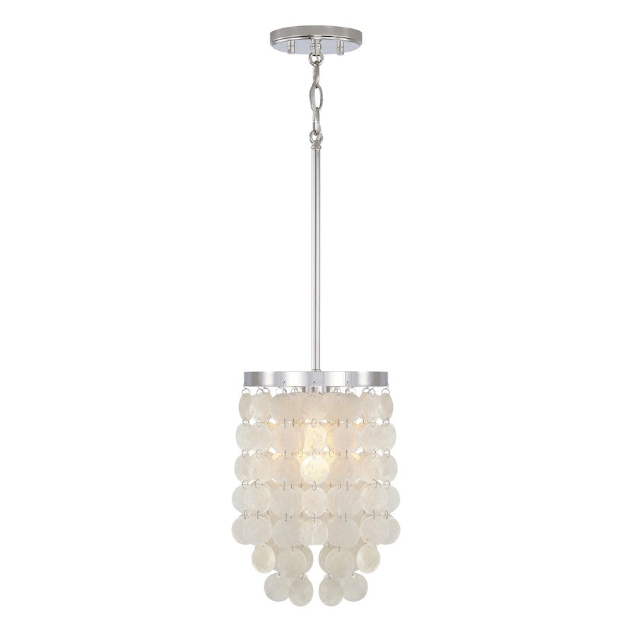 Austin Allen & Co. Shelby 1-Light Pendant, Polished Nickel