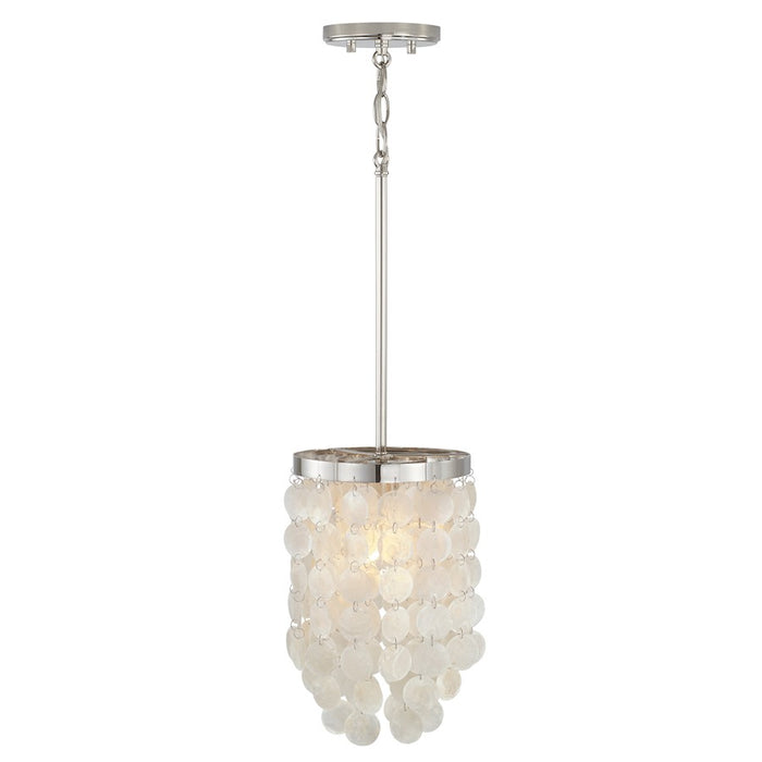 Austin Allen & Co. Shelby 1-Light Pendant, Polished Nickel