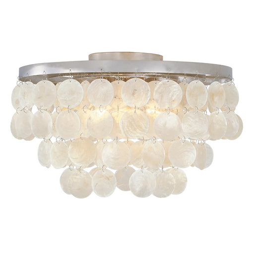 Austin Allen & Co. Shelby 3-Light Flush Mount, Polished Nickel