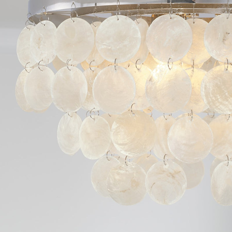 Austin Allen & Co. Shelby 3-Light Flush Mount, Polished Nickel