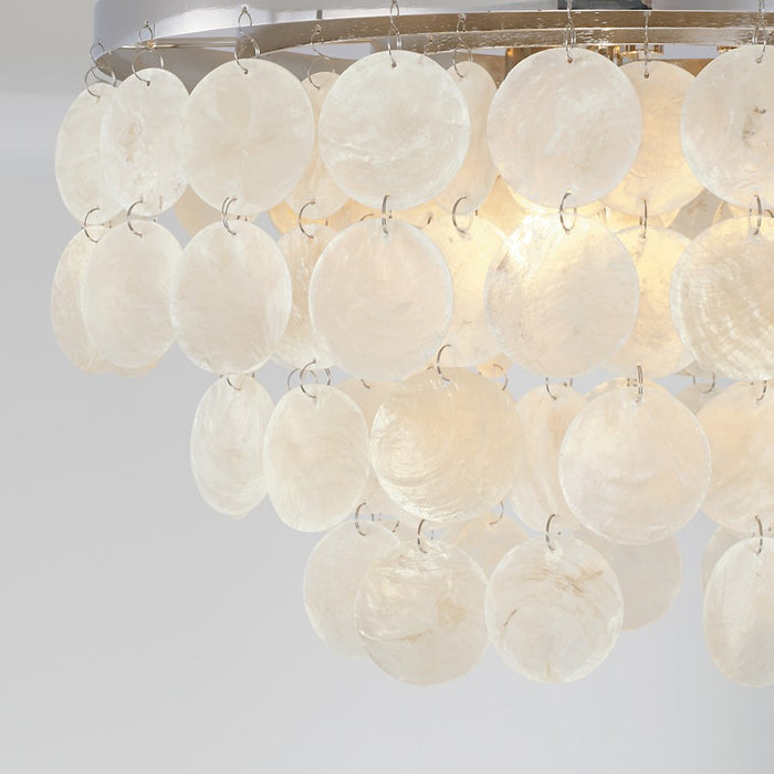 Austin Allen & Co. Shelby 3-Light Flush Mount, Polished Nickel