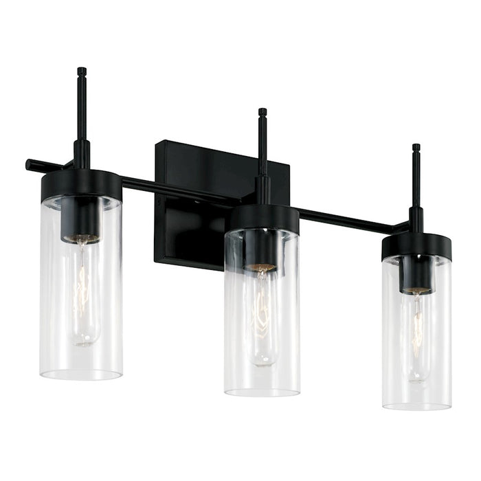 Austin Allen & Co. 3-Light 19" Vanity, Matte Black