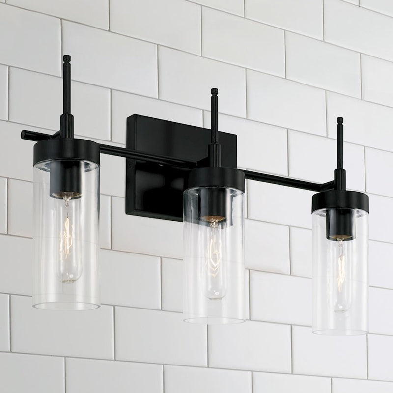 Austin Allen & Co. 3-Light 19" Vanity, Matte Black